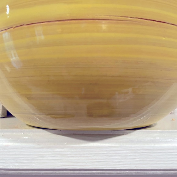 Laura Park Yellow Bamboo Planter (2) - Picture 4 of 6